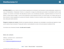 Tablet Screenshot of distribucionescj.net